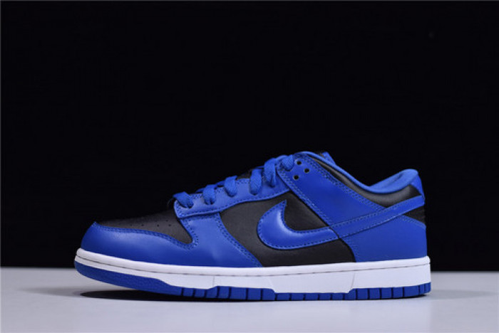 nike dunk low retro black hyper cobalt (2021) dd1391-001