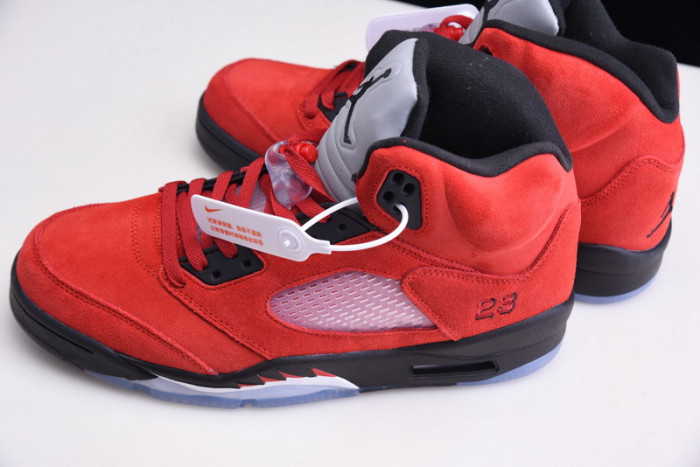 air jordan 5 raging bull 2021 red suede dd0587-600