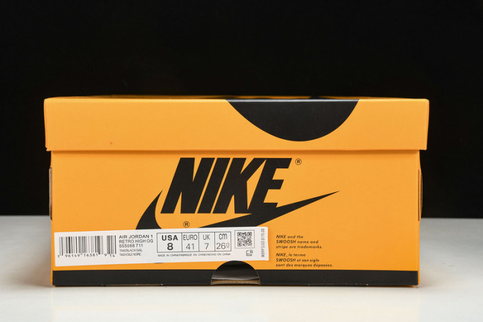 air jordan 1 high og "yellow toe" 555088-711