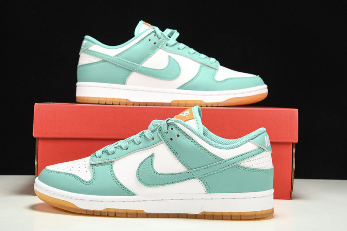 nike dunk low white turquoise (w) - dv2190-100