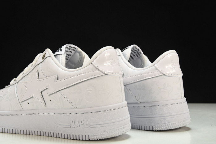 a bathing ape bape sta low with paint copshoe bp-055