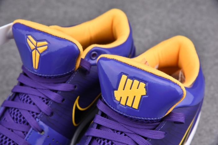 nike kobe 4 protro undefeated los angeles lakers - cq3869-500