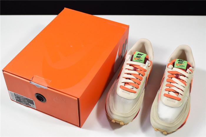 nike ldwaffle clot sacai net orange blaze - dh1347-100