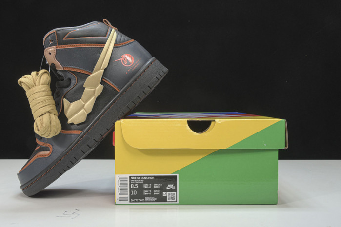gundam x nike sb dunk high "banshee" dh7717-400