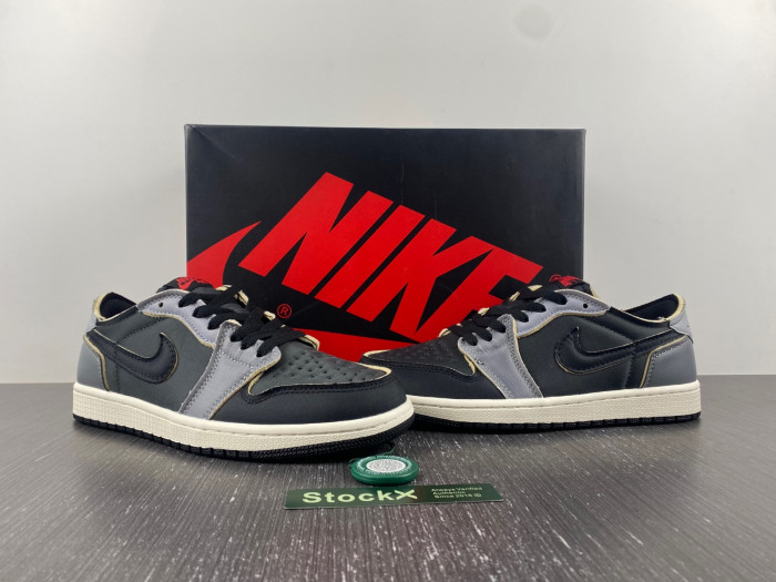 jordan 1 low og ex black smoke grey - dv0982-006