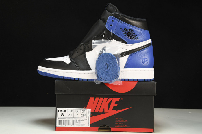 air jordan 1 retro “fragment” black/sport royal-white mens 716371-040