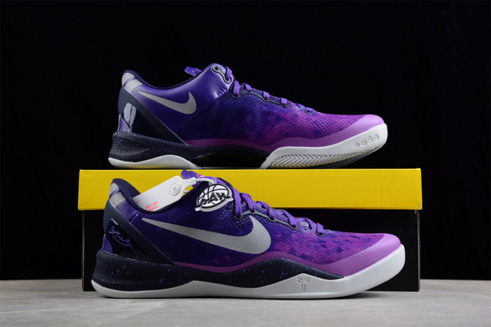 nike kobe 8 playoffs purple platinum - 555035-500