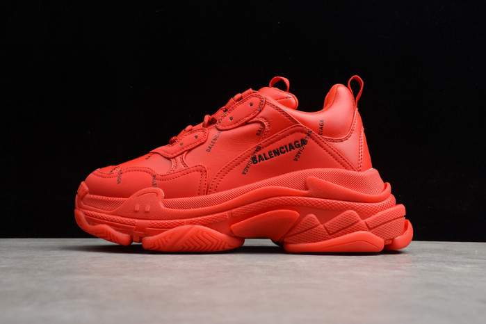 bl triple s trainers red letters -kickze bl5