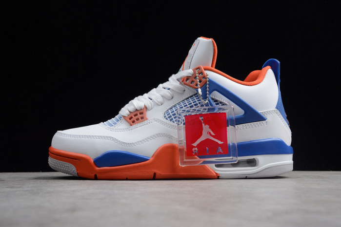 air jordan 4 white/bright crimson-royal blue 308497-171