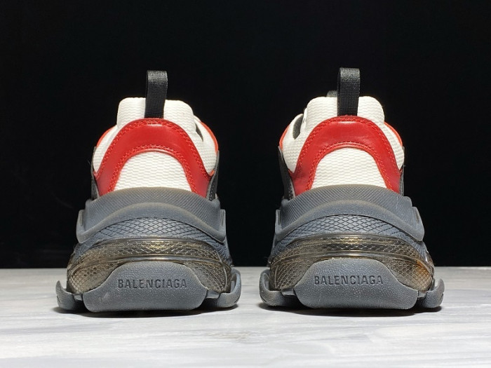bl triple s trainers clear sole black /brown/ red 541624 w09o1 9000