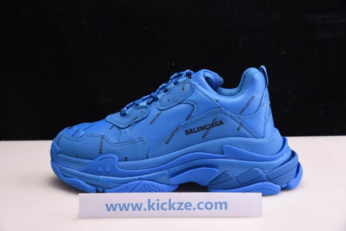 bl triple s trainers blue letters -kickze bl12
