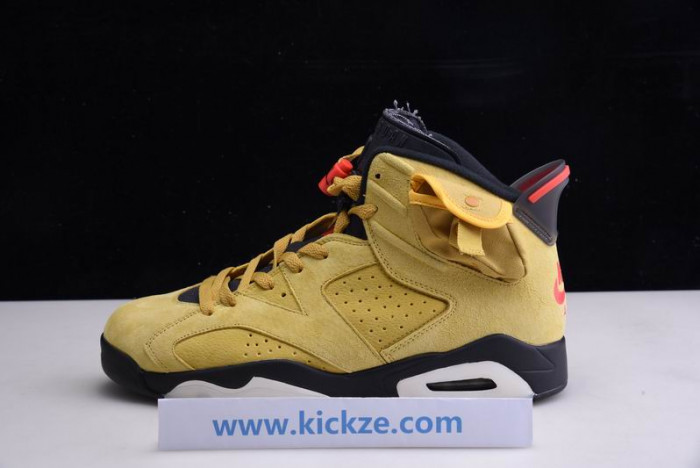 travis scott air jordan 6 yellow - cn1084-300