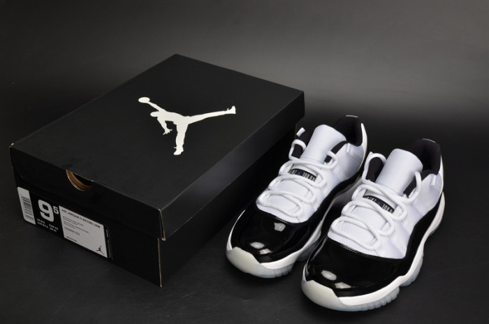 air jordan 11 retro lof "concord" black/ white mens 528895-153