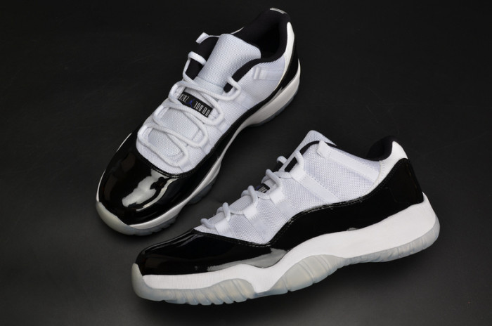 air jordan 11 retro lof "concord" black/ white mens 528895-153