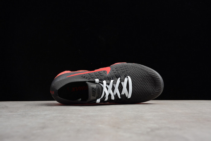 nikelab air vapormax flyknit black/big red womens aa3859-016